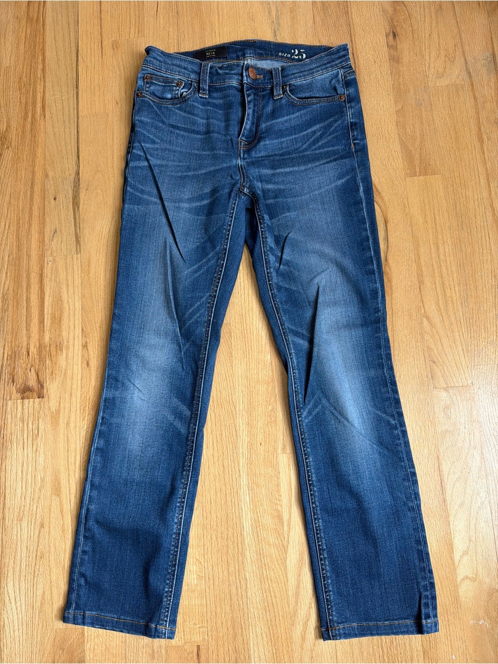 J. Crew Reid Jeans Straight Skinny Leg Women's Size 25